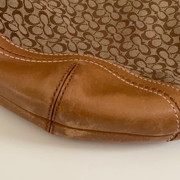 COACH PURSE WITH LEATHER TRIM - Picture 3 of 5